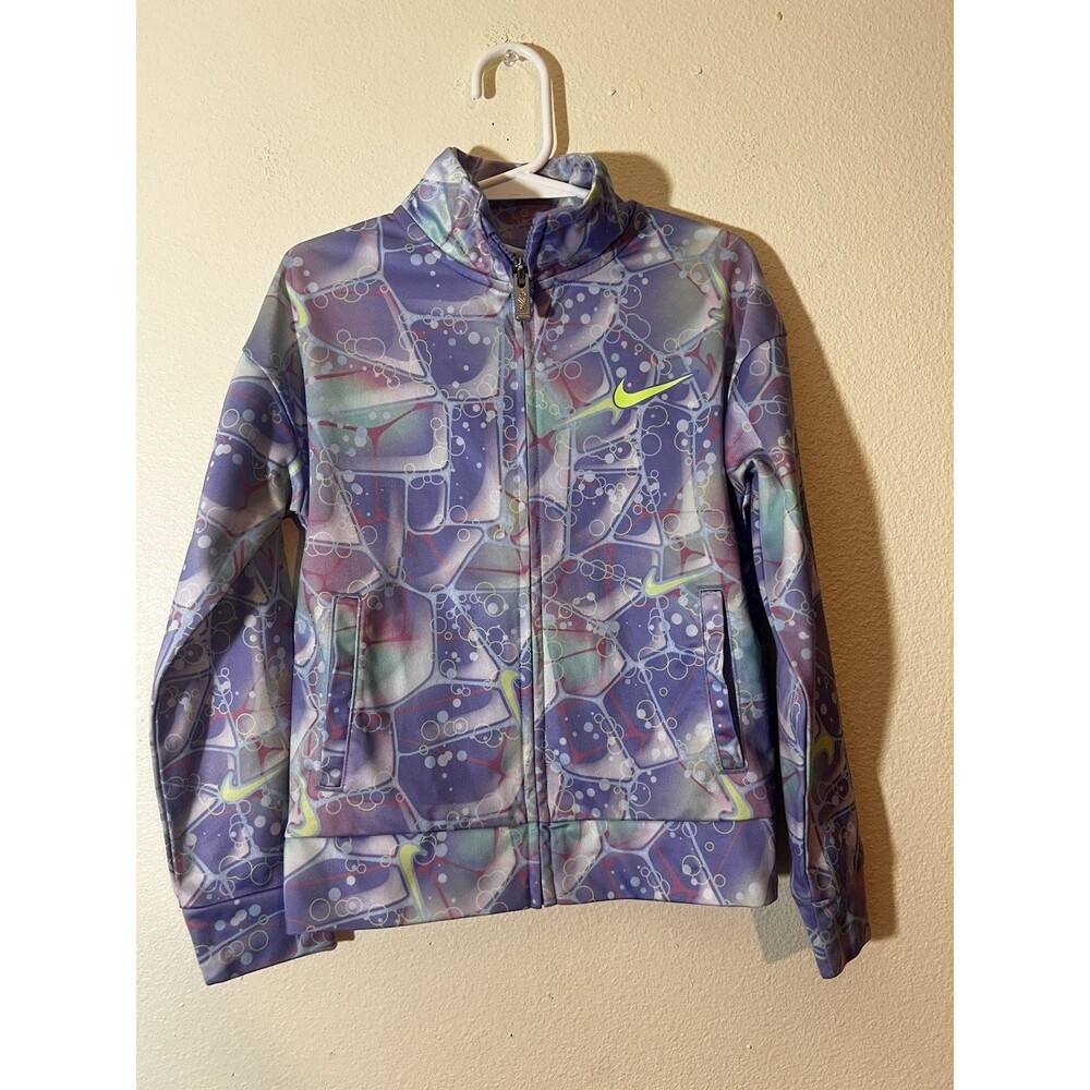 Nike Girls Full Zip Track Jacket - all over print - Size 6